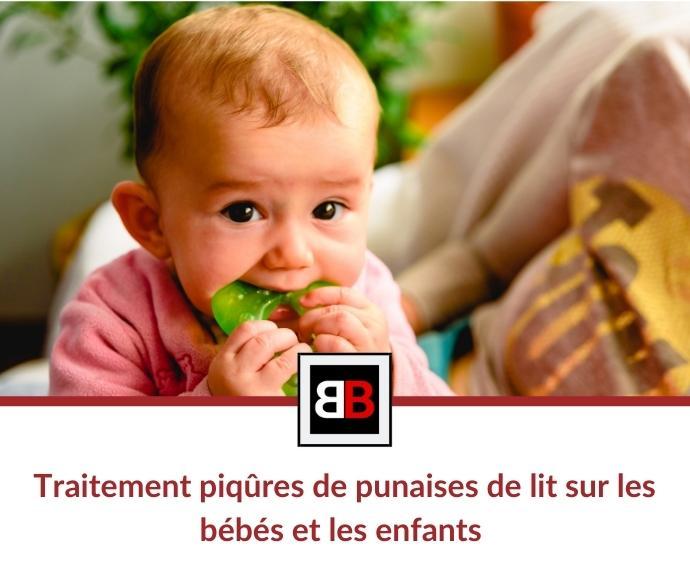 Traitement piqûres de punaises de lit sur les bébés et les enfants